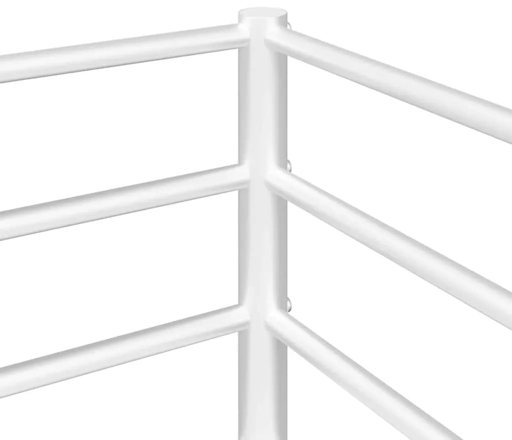 fehér acél emeletes ágy matrac nélkül 80 x 200 cm