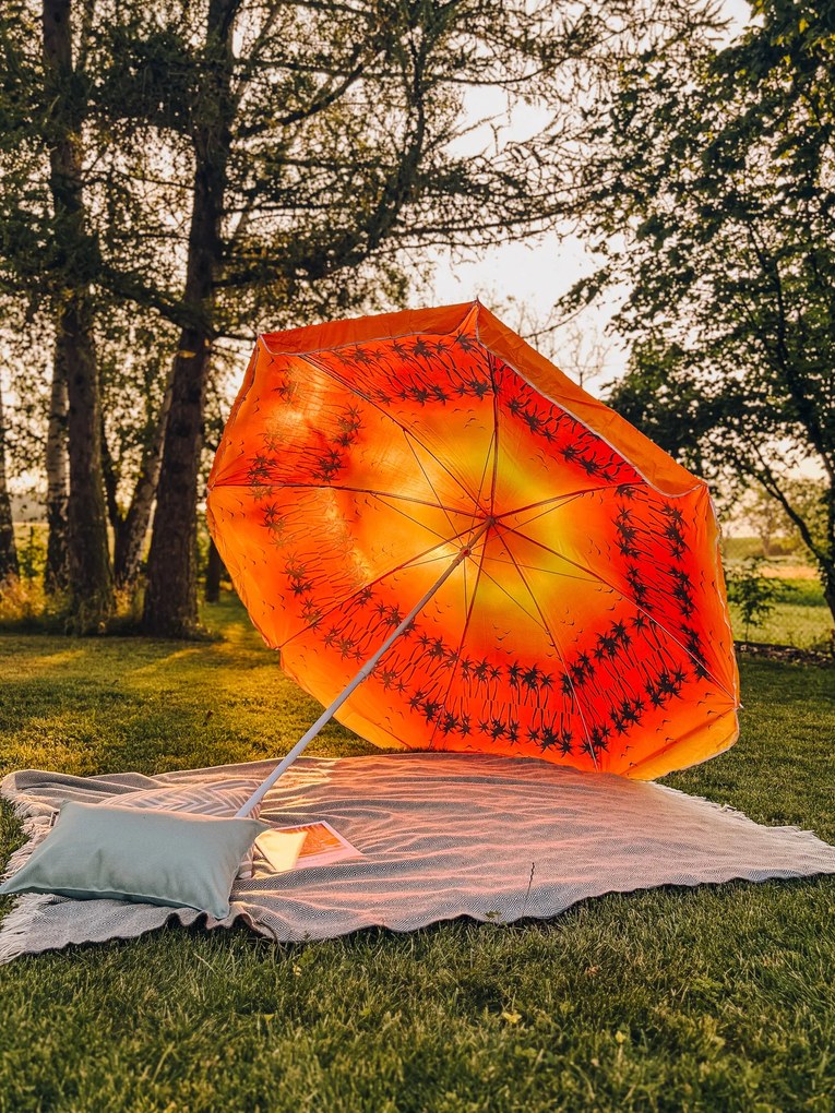 Narancsvörös napernyő GLEAM 180 cm