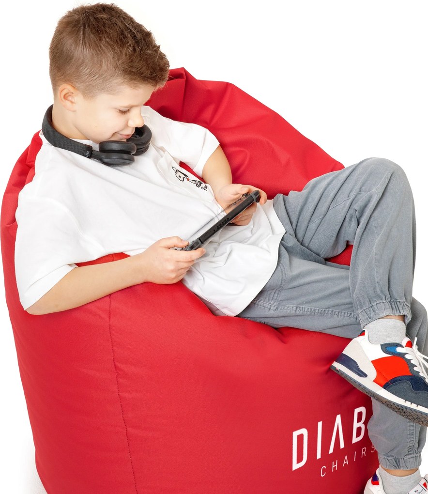 Diablo Chairs gyerekpuff: Piros