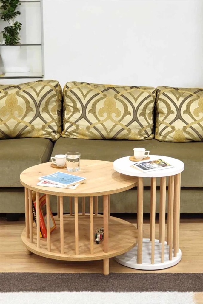 Peka-Set108 - Sapphire Oak, White