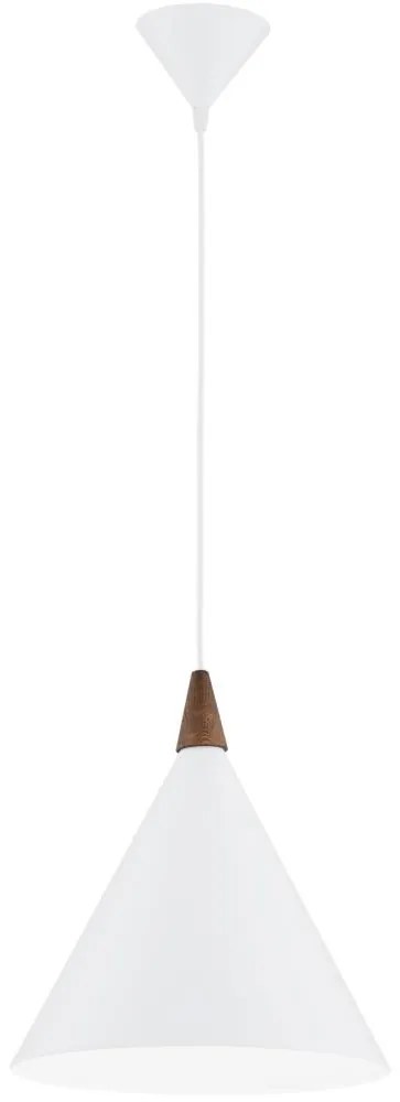 Argon 8631 - Csillár zsinóron KEGEL 1xE27/15W/230V fehér