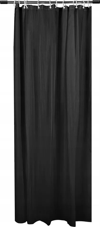 Zuhanyfüggöny Fekete 180x200 kádhoz elegáns modern