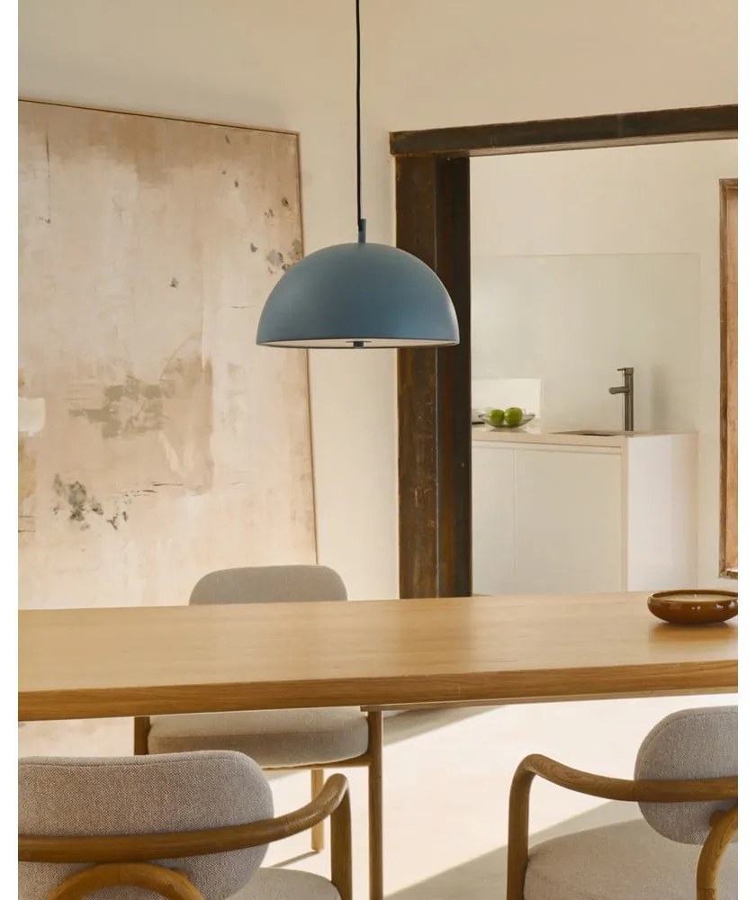 Kék függőlámpa fém búrával ø 39,5 cm Catlar – Kave Home