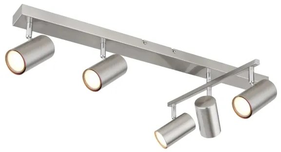 Globo 57911-5 - spotlámpa ROBBY 5xGU10/35W/230V matt króm