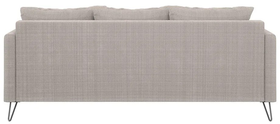 Világosbarna zsenília kanapé 200 cm Freya – Ropez