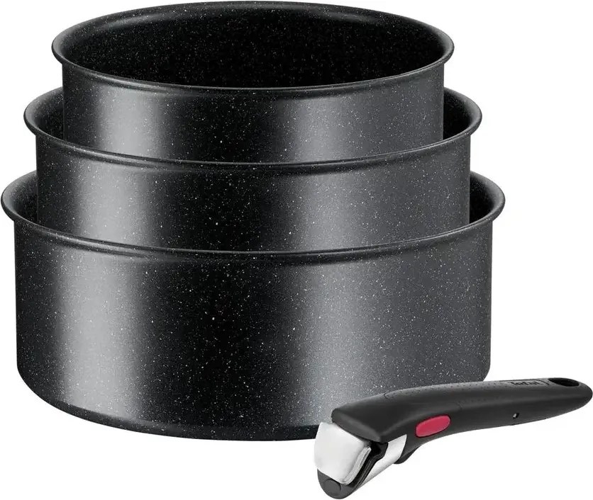 Tefal ingenio edénykészlet 4 részes Black Stone induckja 16/18/20 cm