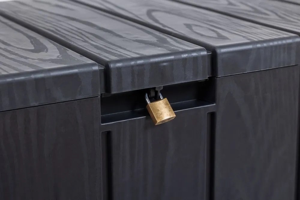 Kerti műanyag doboz BRAVO 270 L grafit