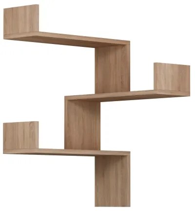 Sarokpolc LUKSA 90x60 cm barna, falra szerelhető