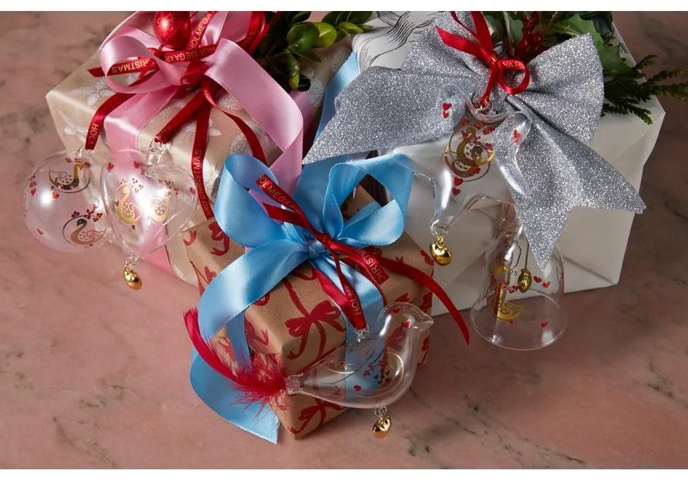 Üveg kézzel fújt karácsonyfadísz ø 6,5 cm Ann-Sofi Romme Annual Christmas Bauble 2025 – Holmegaard