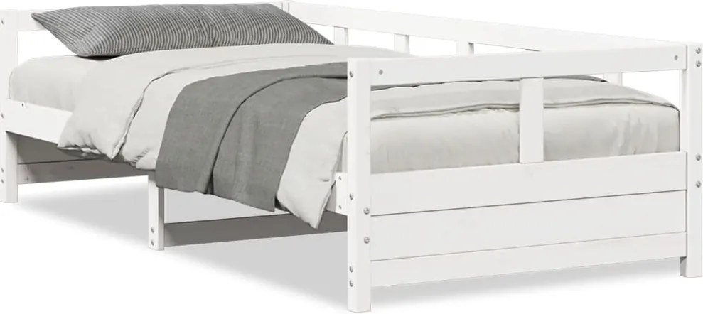 vidaXL fehér tömör fenyőfa kanapéágy matrac nélkül 80 x 200 cm