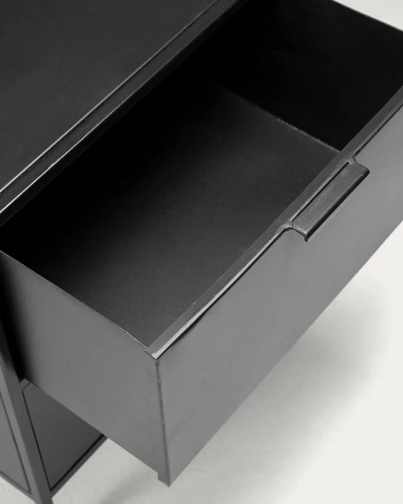 Fekete acél éjjeliszekrény Shantay – Kave Home