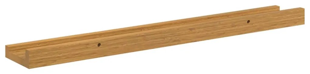 Falpolc polcokkal tárolóval 4 pcs Bézs 60 x 9 x 3 cm Faanyag