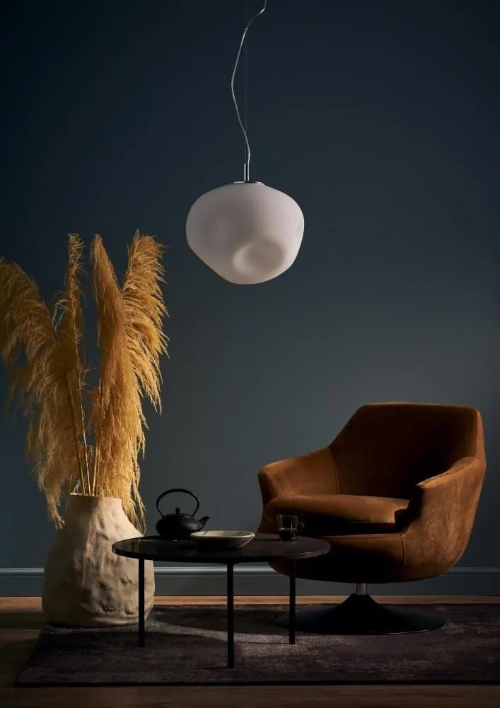 KASPA 11067103 CLEO L Modern Függesztett Lámpa Fehér, Króm E27 IP20