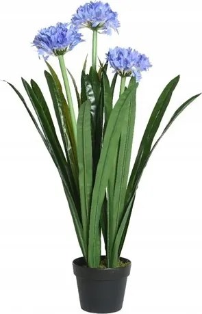 Mesterséges virág Agapant cserépben virágzó növény