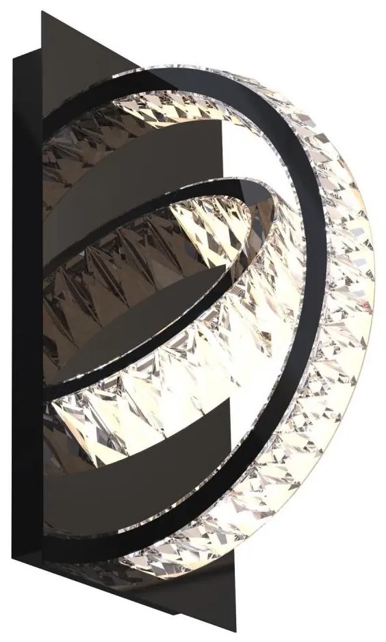 Zuma Line Zuma Line MX3274-2-3BCT-LED fali lámpa TULA LED/18W/230V 2700-6000K fekete ZL0674