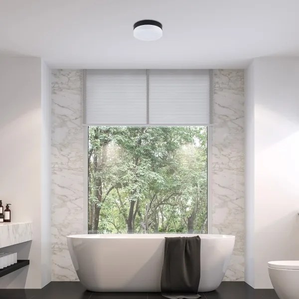 Rabalux 75025-LED Fürdőszobai mennyezeti lámpa GAELO LED/15W/230V átm. 23 cm fekete