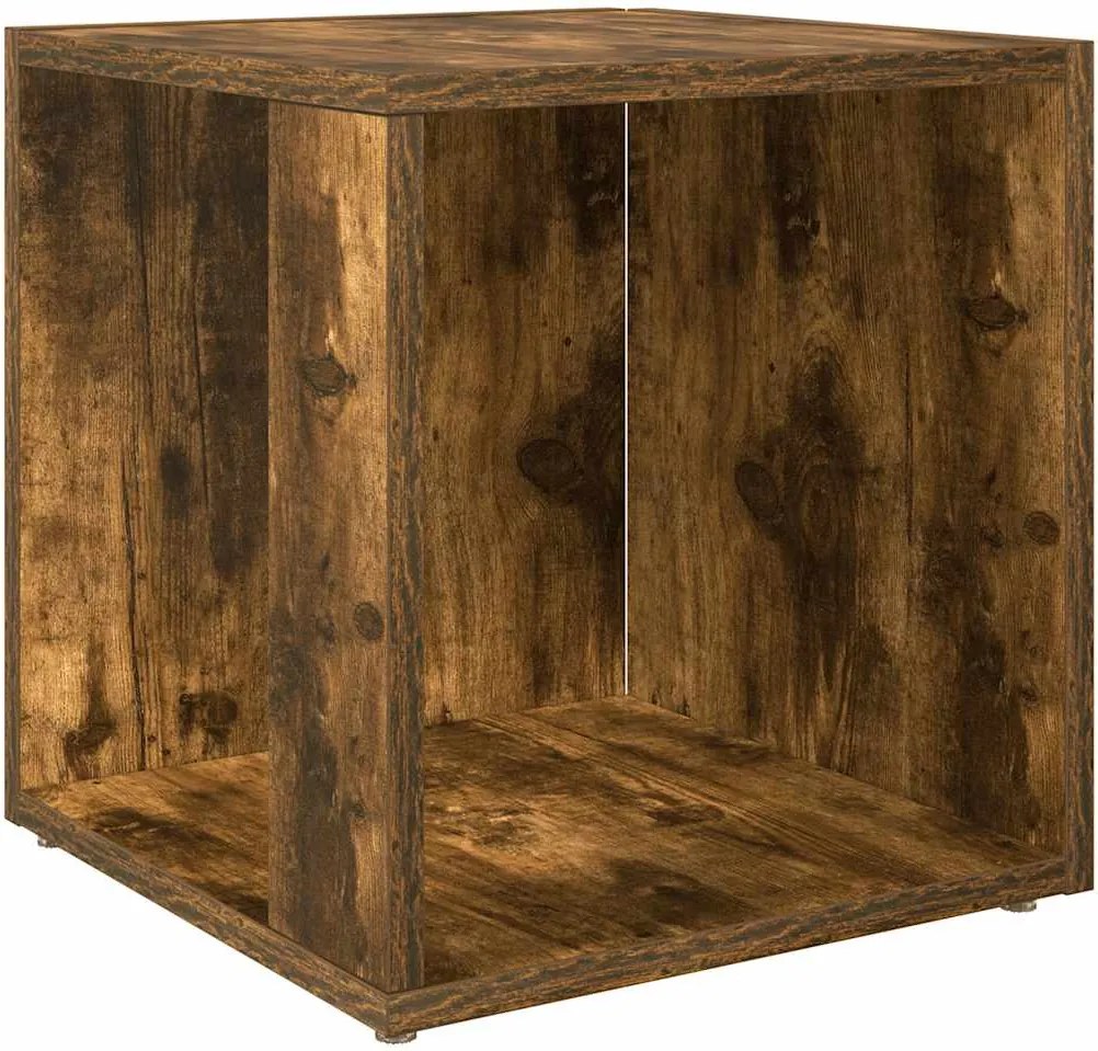 vidaXL füstös tölgy színű szerelt fa kisasztal 33 x 33 x 34,5 cm