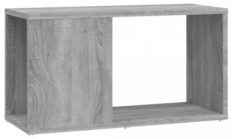 szürke sonoma színű szerelt fa TV-szekrény 60 x 24 x 32 cm