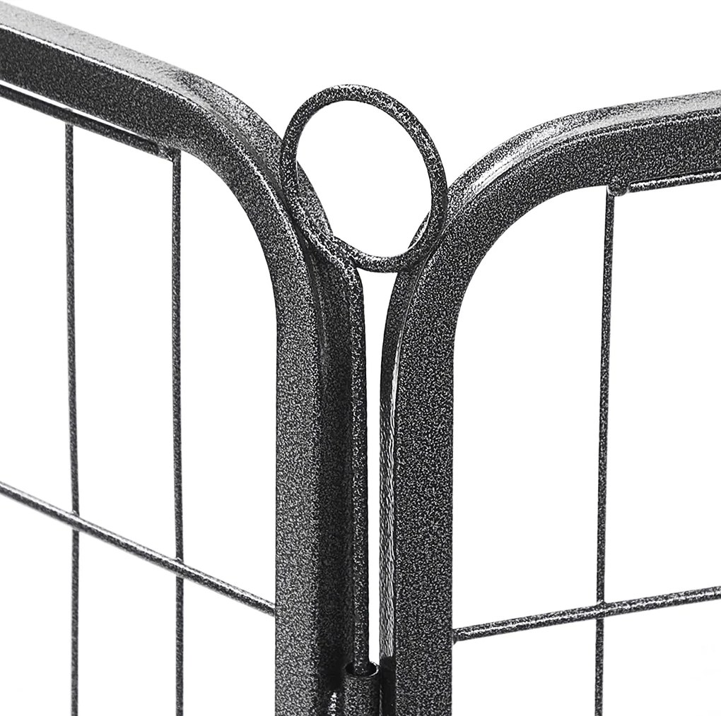 Kutya kennel, kutyaketrec 122 x 80 x 70 cm szürke