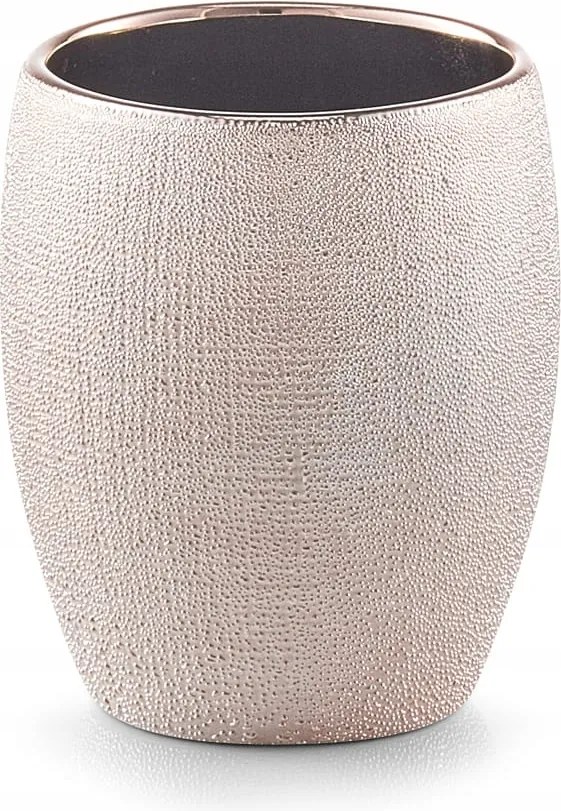 Fürdőszobai bögre "Csillogó", rozé arany