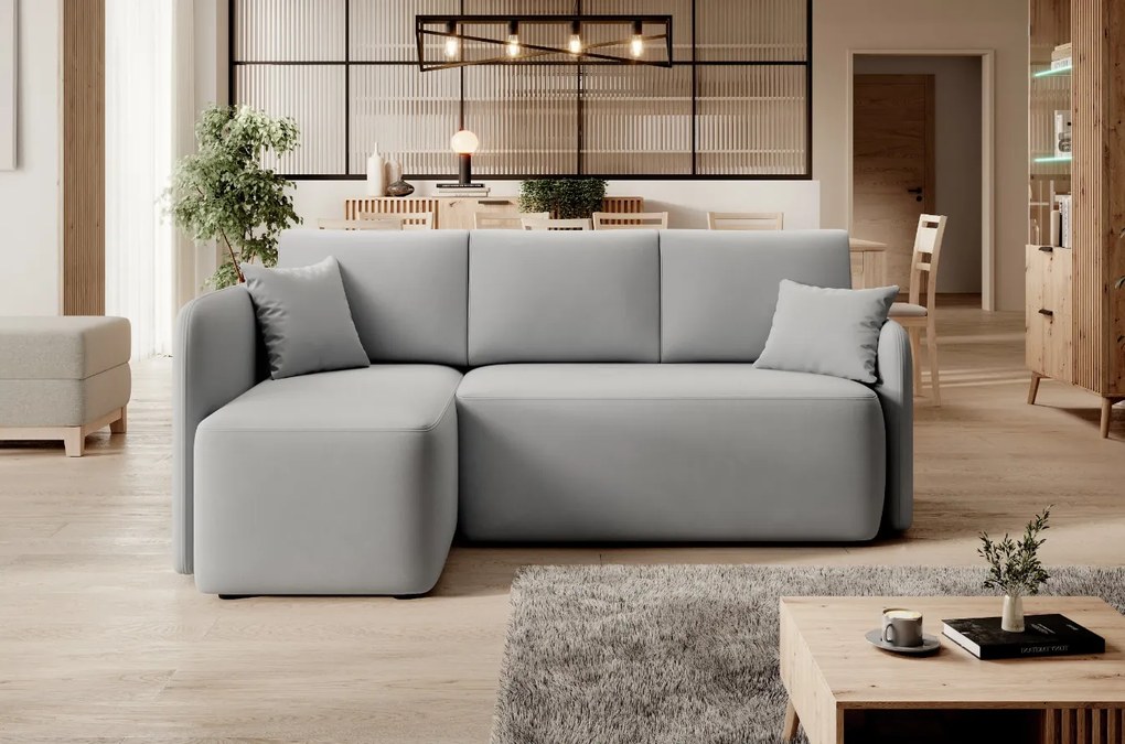 HADSON világosszürke sarok ülőgarnitúra Változat: Jobb sarok