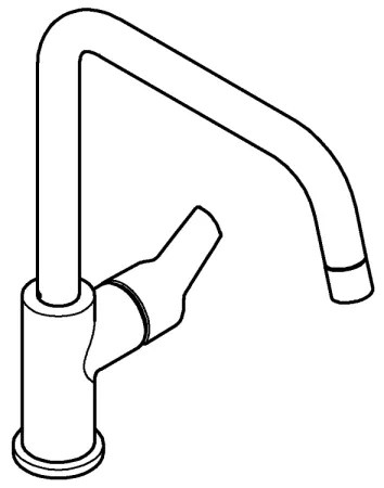 GROHE 30630000 - START mosogató csaptelep, 311 mm, fényes króm