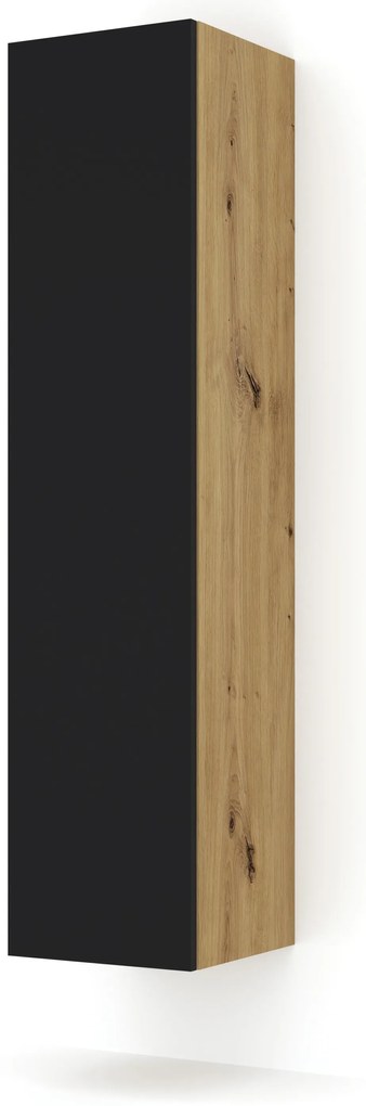 Szekrény Dual 150 (artisan tölgy  + fekete). Akció -22%. 1124860