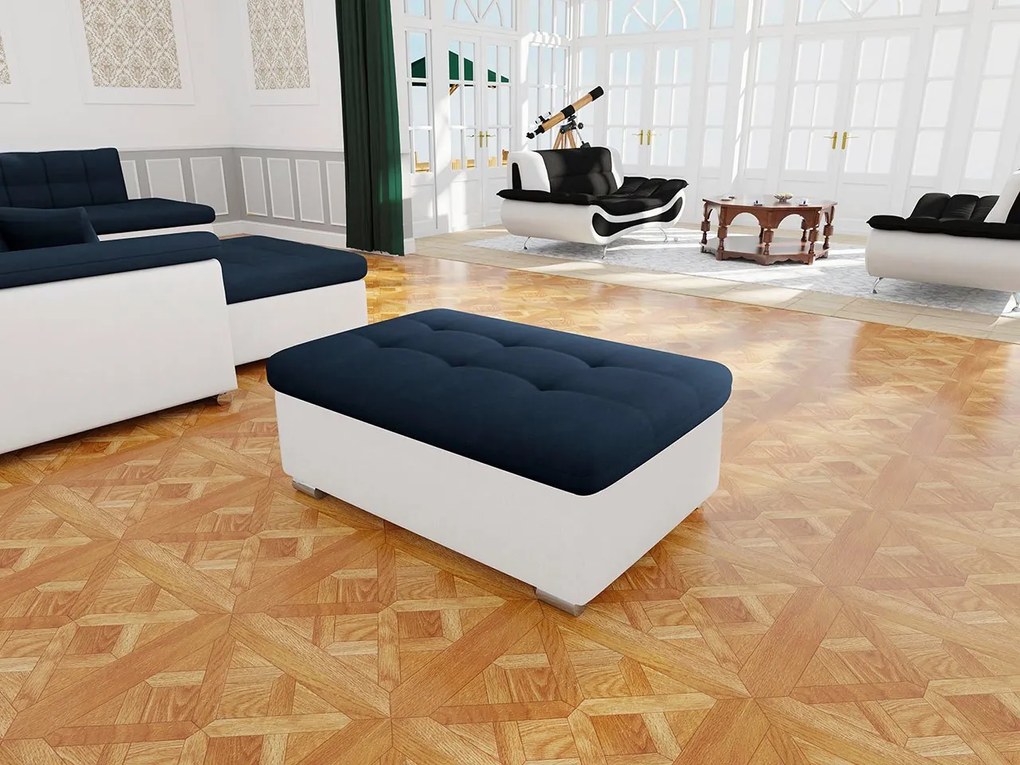 Zsámoly Talina nagy (öko-bőr Soft 017 (fehér) + uttario velvet 2967). 1053915