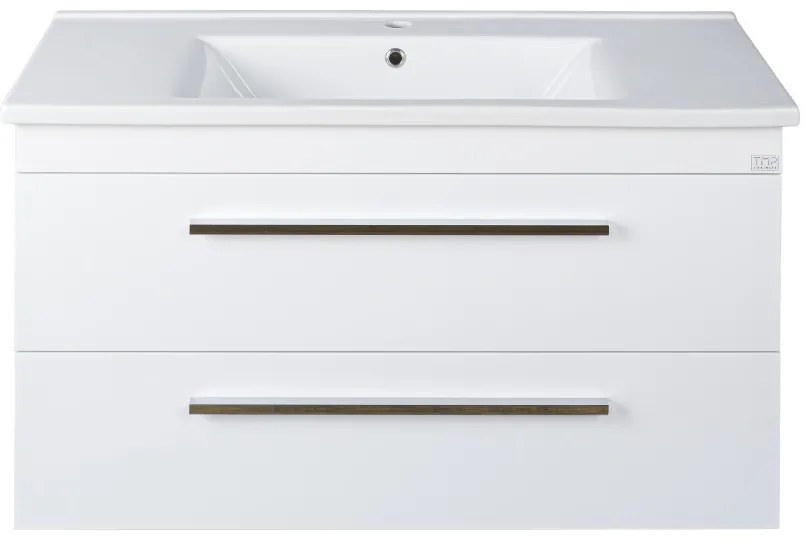 TMP VIVA 100 fali fürdőszobabútor - Sanovit ATRIA 9100 porcelán mosdóval - 100 x 45,5 cm