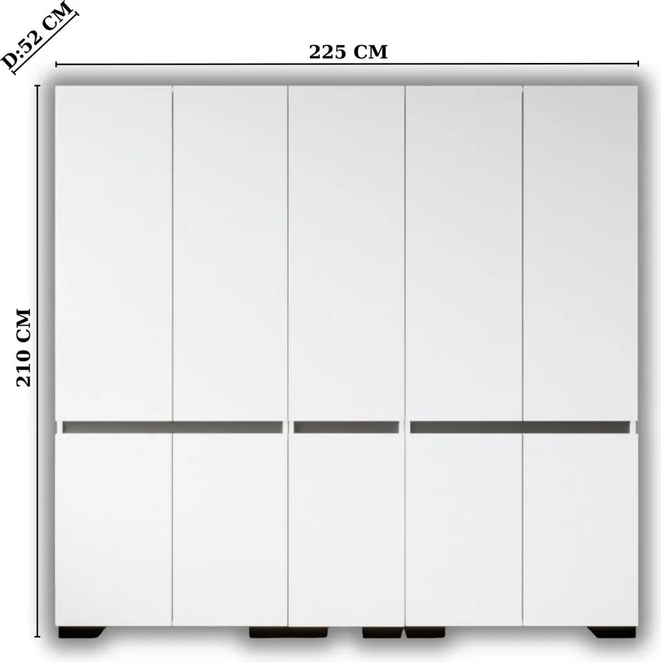 Floransa 225 - White, Anthracite