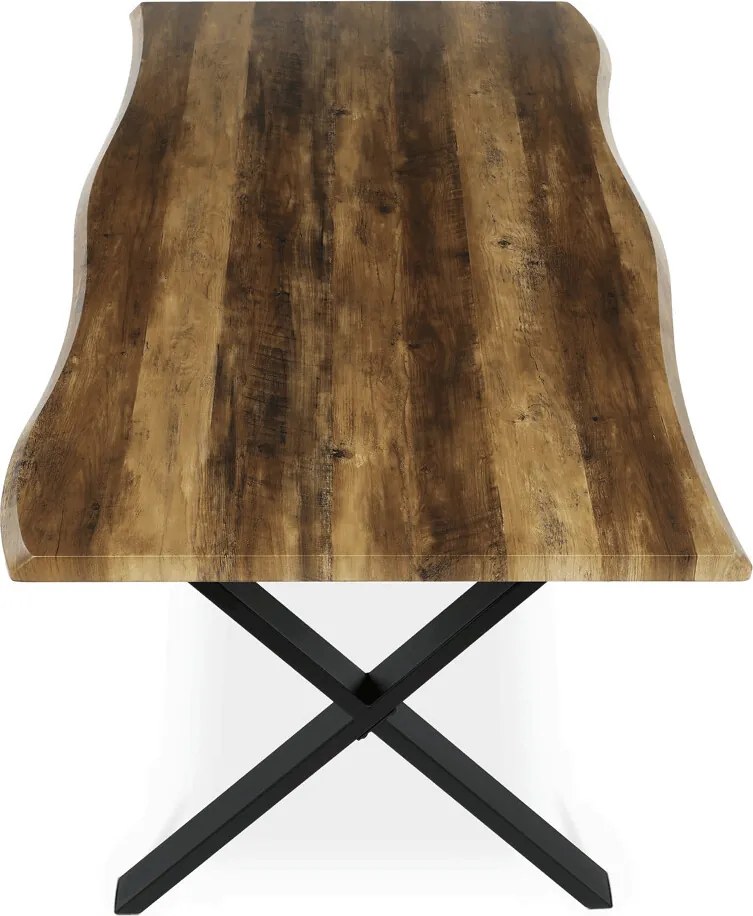 Étkezőasztal 210x100 cm MDF old wood