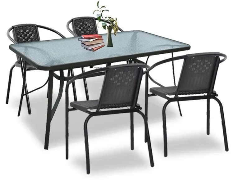 Elzas 4+1 kerti bútor garnitúra szett