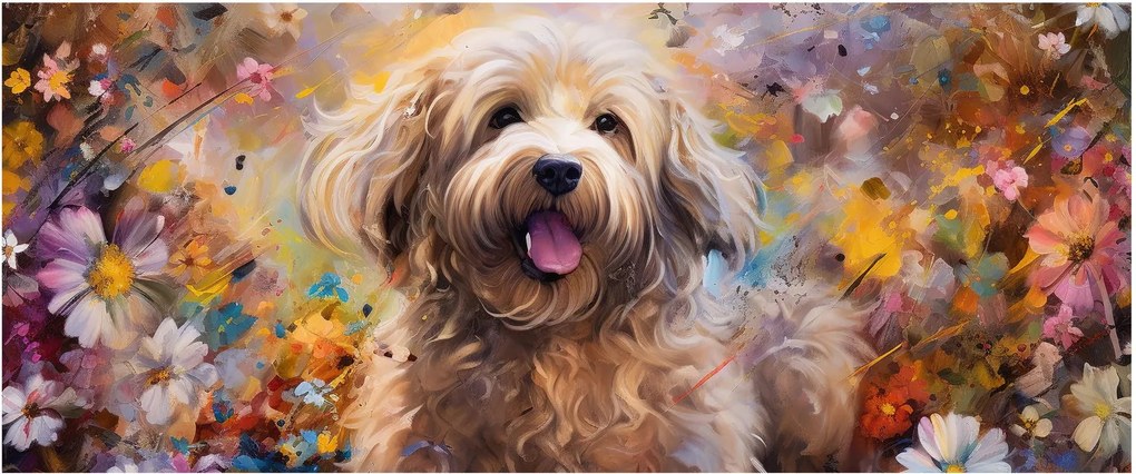 Kép - Happy Dog II. (120x50 cm)