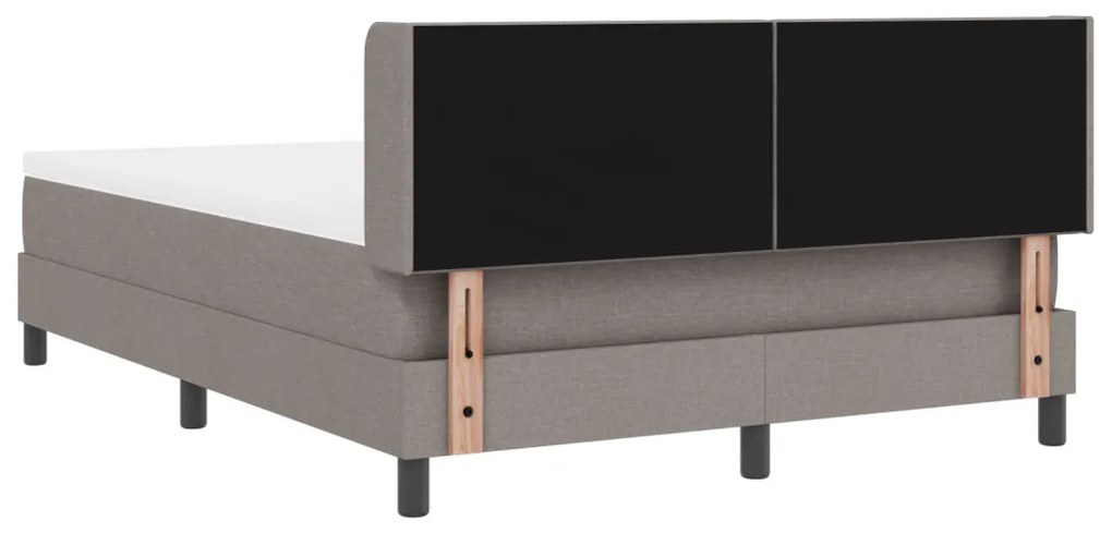 Boxspring Ágy Matrac Közepes Szürke - 160 x 200 cm Szövet