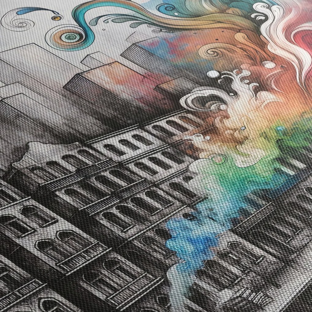 Kép - Ipari élet (90x60 cm)