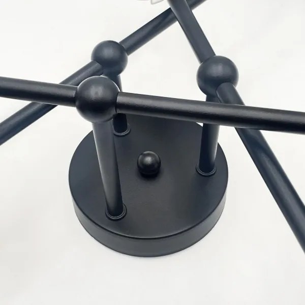 Brilagi - MALIVA felületre szerelt csillár 6xE14/15W/230V fekete/fehér