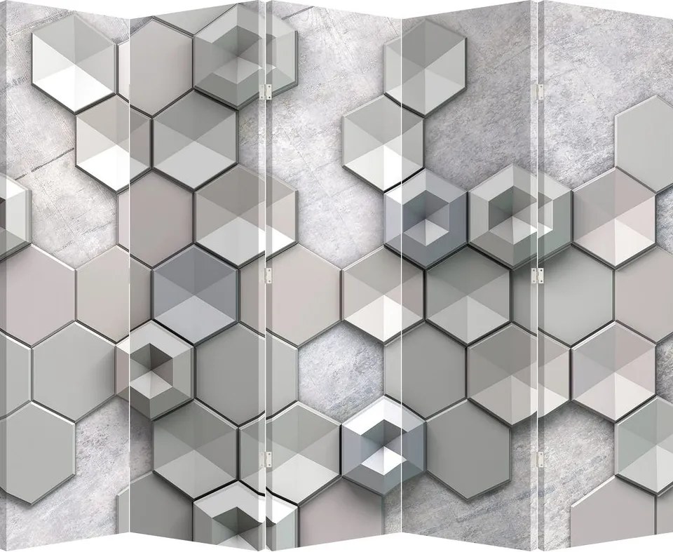 Paraván - 3D absztrakció (210x170 cm)