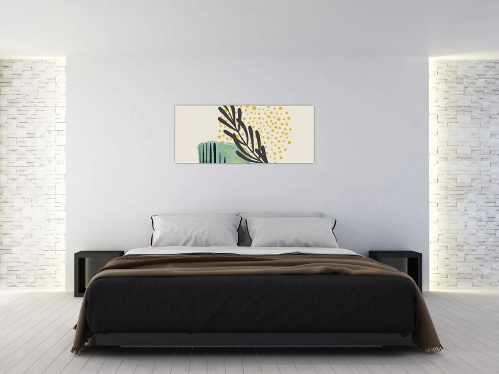 Kép - Absztrakt lapok N⁰3 (120x50 cm)