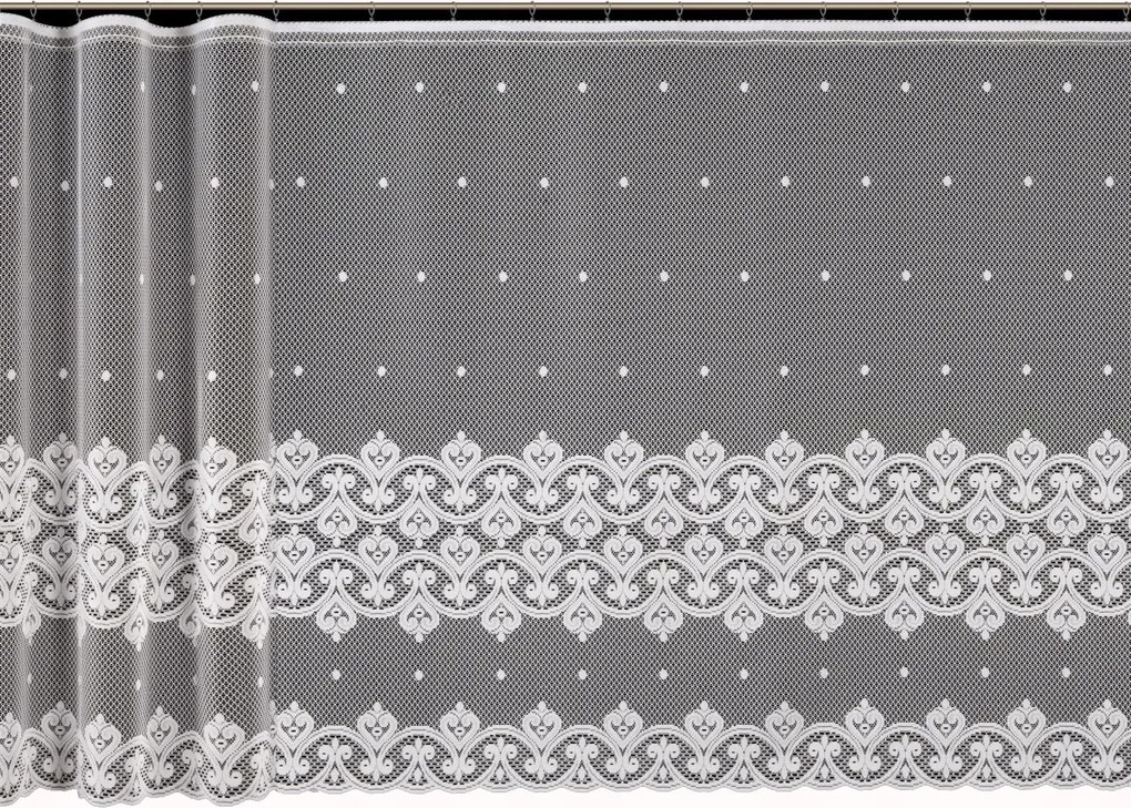 Mg Függöny jacquard 4563 Fehér 280x250cm Kész G Szalaggal