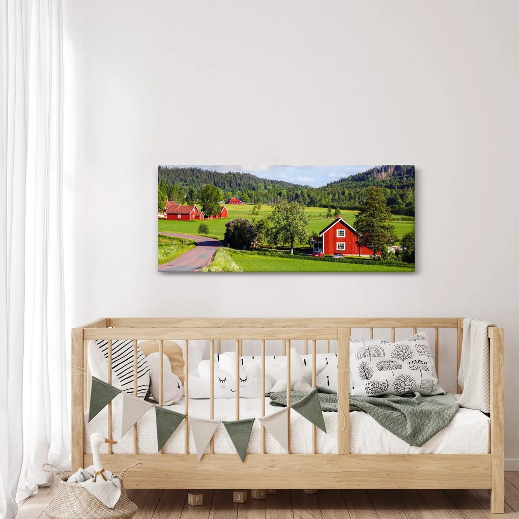 Vidéki kép (120x50 cm)