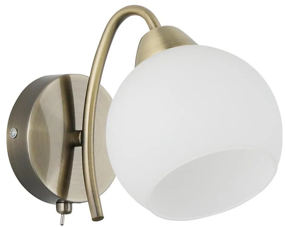 Fali lámpa NESTOR 1xE27/40W/230V sárgaréz