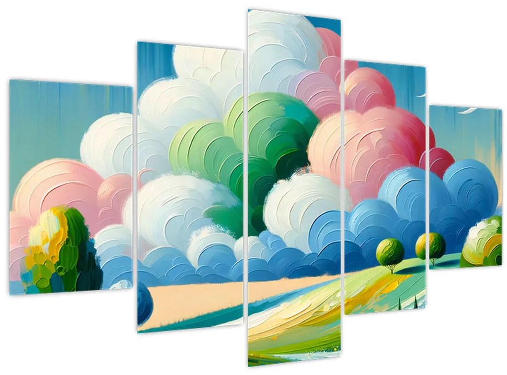 Kép - Tájkép felhővel (150x105 cm)