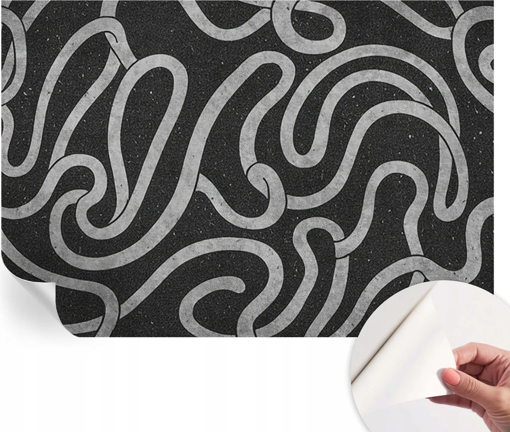 Öntapadós Stílusos Dekoratív Fotótapéta Csavaros formák 152x104 cm