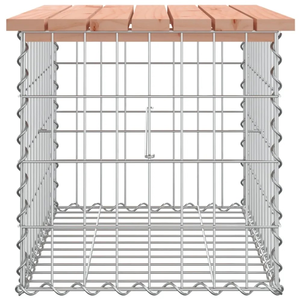tömör duglászfenyő gabion kerti pad 63x44x42 cm