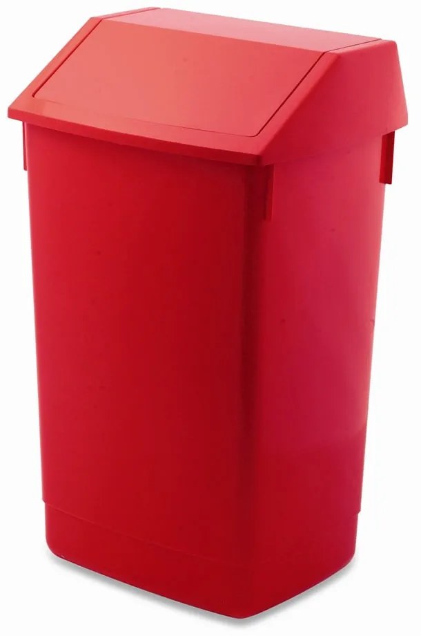 Piros műanyag szelektív szemetes 60 l – Addis