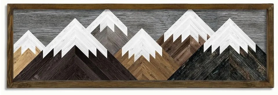 Mountains fali kép, 120 x 35 cm