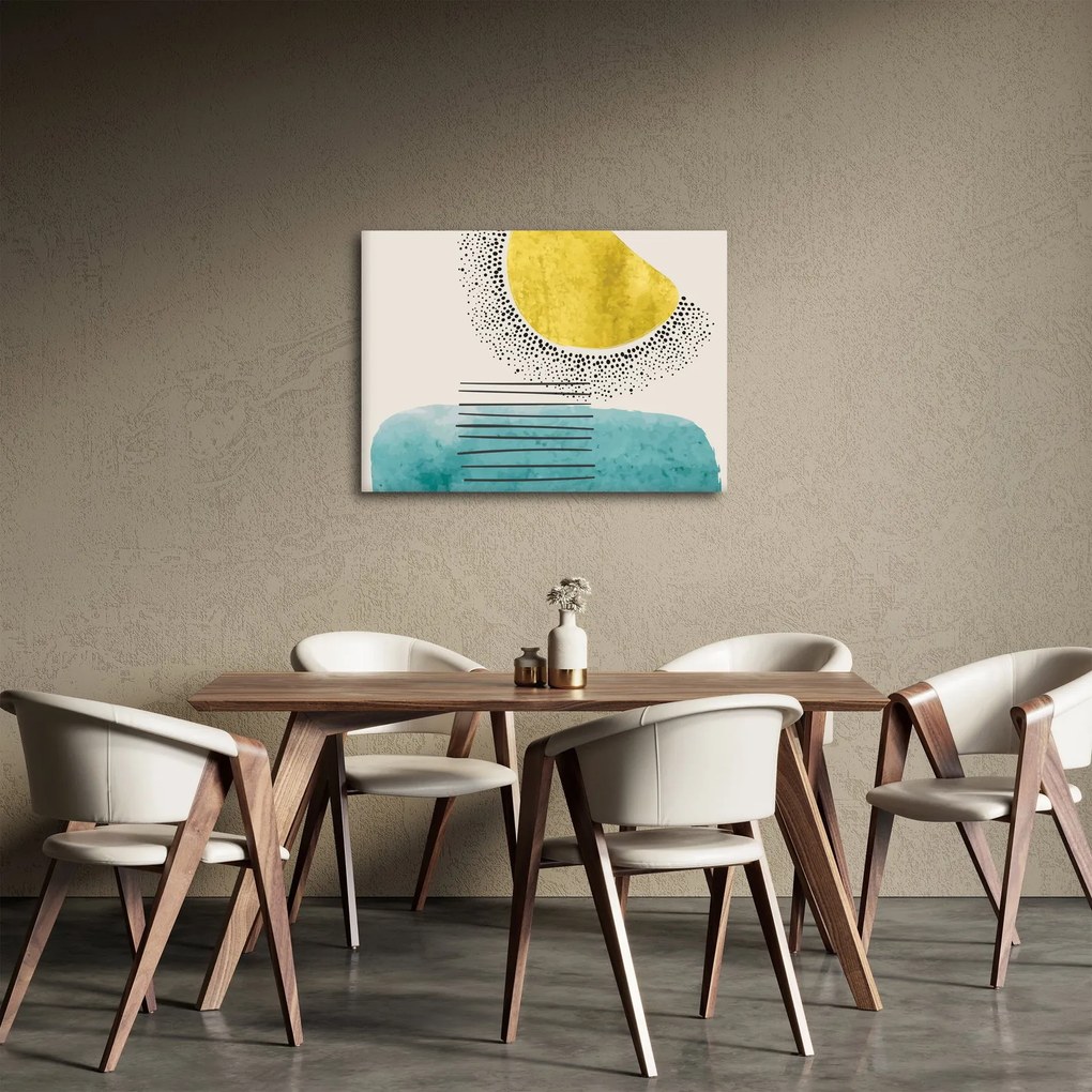 Kép - Absztrakt festmény a strandról N⁰2 (70x50 cm)