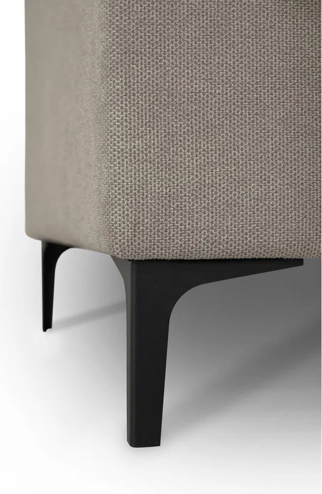 Világosbarna zsenília sarokkanapé (jobb oldali-L alakú) Fabian – Scandic