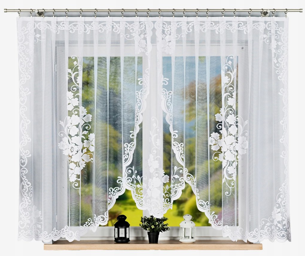 Jacquard függöny Fukszia méret 400x160cm (kész) bevágással