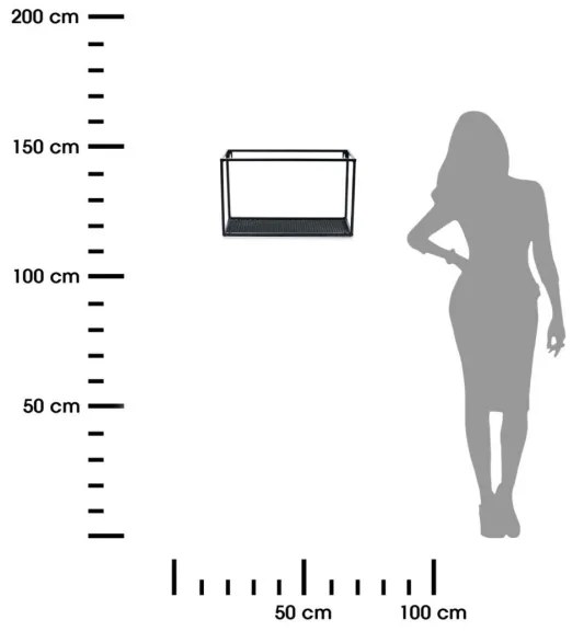 LOFT fali polc 30x50 cm